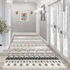 Rovigo Home Dijital Baskı Yıkanabilir Kaymaz Taban Salon Halısı Ve Yolluk RV139-FNL444