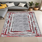 Rovigo Home Dijital Baskı Yıkanabilir Kaymaz Taban Salon Halısı Ve Yolluk RV150-FNL455