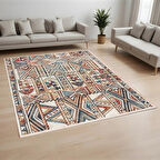 Rovigo Home Dijital Baskı Yıkanabilir Kaymaz Taban Salon Halısı Ve Yolluk RVG0985-FNL235