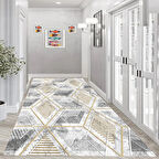 Rovigo Home Dijital Baskı Yıkanabilir Kaymaz Taban Salon Halısı Ve Yolluk RVG0989-FNL239