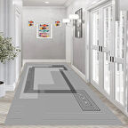 Rovigo Home Dijital Baskı Yıkanabilir Kaymaz Taban Salon Halısı Ve Yolluk RVG0991-FNL241