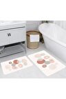Dijital Baskı Yıkanabilir Kaymaz 2'li Banyo Paspası  RVG5265
