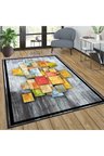 Dijital Baskı Yıkanabilir Kaymaz Taban Salon Halısı Ve Yolluk RVG0250