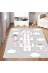 Dijital Baskı Yıkanabilir Kaymaz Taban Çocuk Halısı Ve Yolluk RVG4087-SD503
