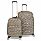 ABS Piramit Canyon Serisi Valiz, Gold - Kabin Boy&Büyük Boy