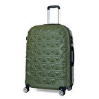 ABS Piramit Canyon Serisi Valiz, Haki - Büyük Boy