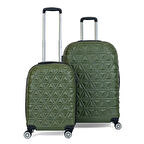 ABS Piramit Canyon Serisi Valiz, Haki - Kabin Boy&Büyük Boy