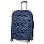 ABS Piramit Canyon Serisi Valiz, Lacivert - Büyük Boy