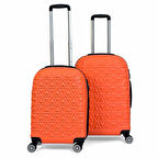 ABS Piramit Canyon Serisi Valiz, Turuncu - Kabin Boy&Orta Boy