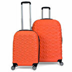 ABS Piramit Canyon Serisi Valiz, Turuncu - Kabin Boy&Büyük Boy