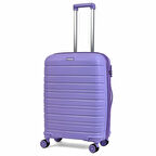 Karbon PP Horizon Serisi Kırılmaz Valiz, Lila - Orta Boy