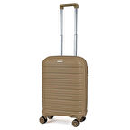 Karbon PP Horizon Serisi Kırılmaz Valiz, Gold - Kabin Boy