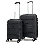 Lucas Polipropilen Kırılmaz Valiz, Kabin Boy&Orta Boy