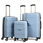 Lucas Polipropilen Kırılmaz Valiz, 3'lü Set