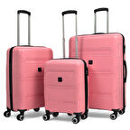 Lucas Polipropilen Kırılmaz Valiz, 3'lü Set