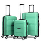 Lucas Polipropilen Kırılmaz Valiz, 3'lü Set