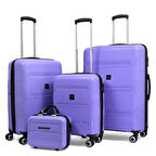 Lucas Polipropilen Kırılmaz Valiz Seti, 4'lü Set