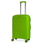 Karbon PP Horizon Serisi Kırılmaz Valiz, Fıstık Yeşili - Orta Boy