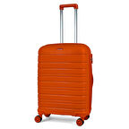 Karbon PP Horizon Serisi Kırılmaz Valiz, Turuncu - Orta Boy