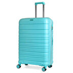 Karbon PP Horizon Serisi Kırılmaz Valiz, Bebe Mavisi - Büyük Boy