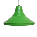 Retro Metal Sarkıt Avize Rustik Tekli Sarkıt Yeşil İçi Beyaz Çocuk Odası Genç Odası Aydınlatma