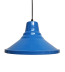 Retro Metal Sarkıt Avize Rustik Tekli Sarkıt Mavi İçi Beyaz Cafe Mutfak Aydınlatma