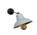 Rsylight Retro Rustik Metal Dekoratif Koridor - Mutfak Duvar Beyaz Aplik 