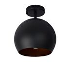 Rsylight Metal Retro Siyah Tavan Plofyoner 180 Derece Hareketli Modern Spor Avize Çap:20 cm