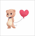 Kalpli Ayıcık ÇocukOdası Stikcer