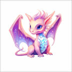 Sevimli Ejder Sticker 1