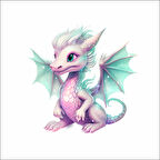 Sevimli Ejder Sticker 14