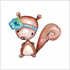 Sevimli Sincap Sticker