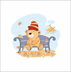 Sonbahar Ayıcık Sticker