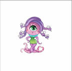 Canavar Gözü Detaylı Duvar Stickerı