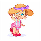 TopukluGiymiş Kız Sticker