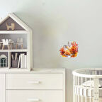 Sonbahar Şehri Göl Manzarası Duvar Stickerı