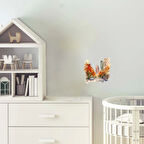 Uzun Binalar Arasında Sonbahar Caddesi Duvar Stickerı