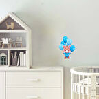 Mavi Balonlu Ayıcık Duvar Stickerı