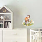 Sarı Çiçek Tarlasında At Yavrusu Duvar Stickerı