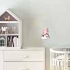 Renkli Atkılı Karlı Adam Duvar Stickerı