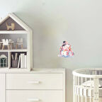 Yılbaşı Işıklarıyla Karlı Adam Duvar Stickerı