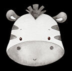 Zebra Kafası Duvar Stickerı