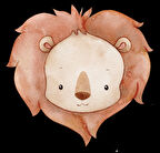 Aslan Kafası Duvar Stickerı