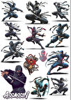 Ninja Sticker Set