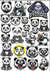 Panda Sticker Set 5
