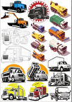 Kamyonlar Sticker Set