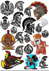 Spartalı Sticker Set