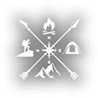 Kamp Sticker 17x17 Cm Beyaz