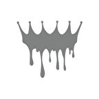 Kral Tacı Sticker 17x17 Cm Gri