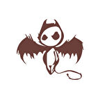 Korkunç Melek Sticker 17x17 Cm Kahverengi